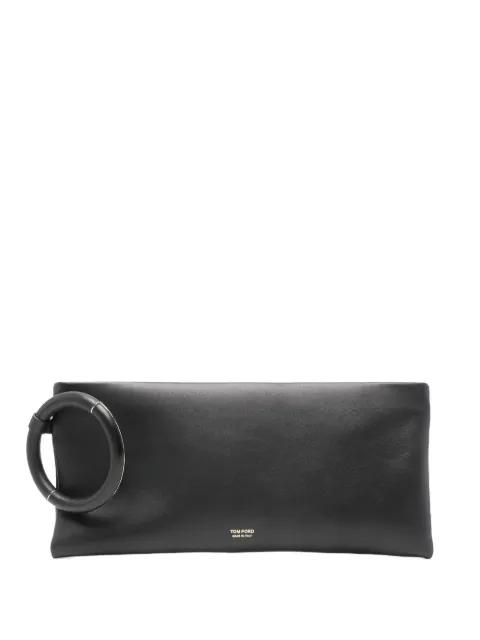 ring leather clutch bag by TOM FORD
