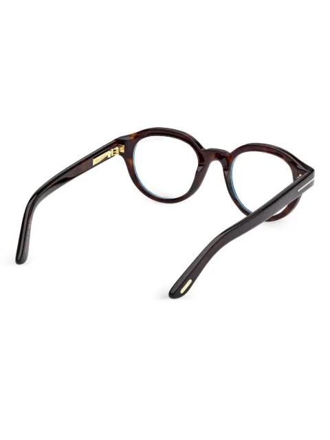 round-frame acetate glasses by TOM FORD