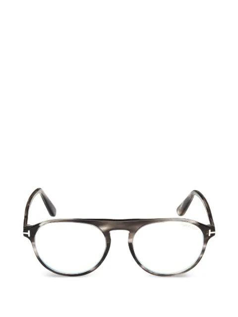 round-frame glasses by TOM FORD