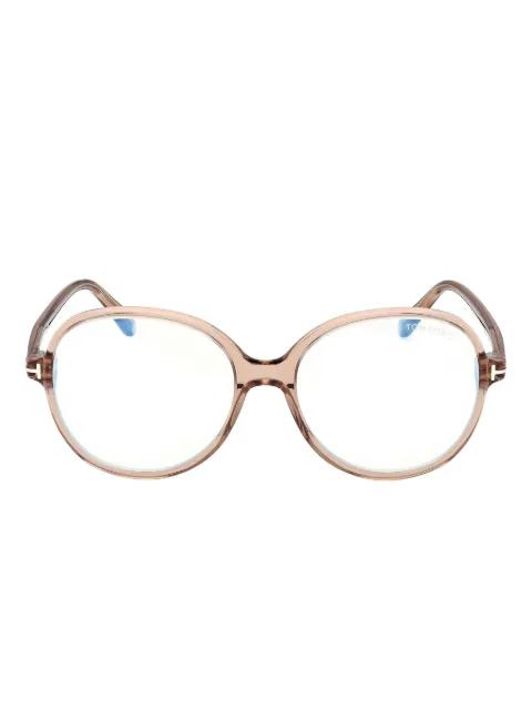 round-frame glasses by TOM FORD