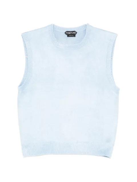 round-neck knit vest by TOM FORD