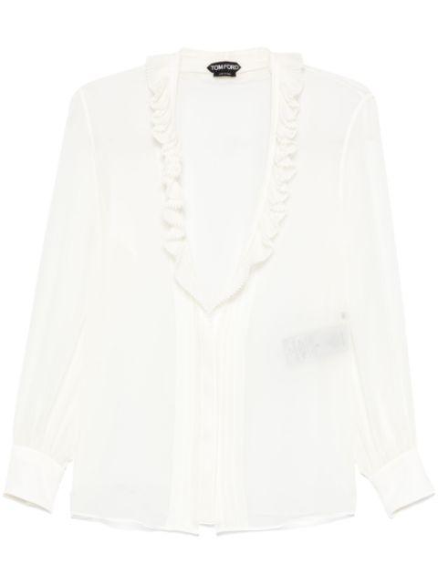 ruffle-detailed blouse by TOM FORD