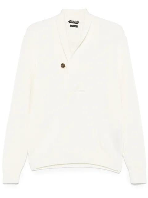 shawl collar sweater by TOM FORD