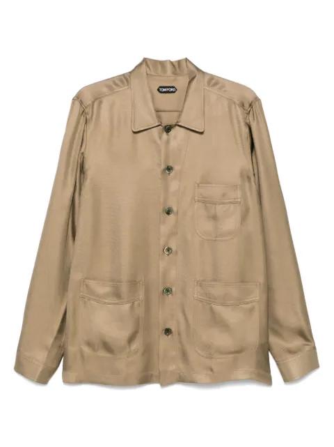 silk twill shirt by TOM FORD