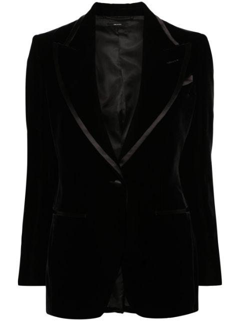 single-breasted velvet blazer by TOM FORD