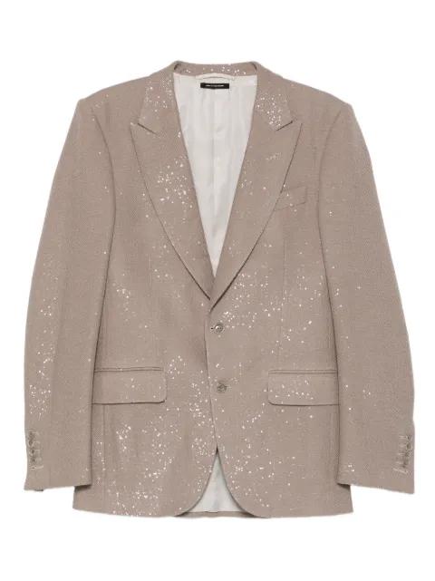 speckled two-button jacket by TOM FORD