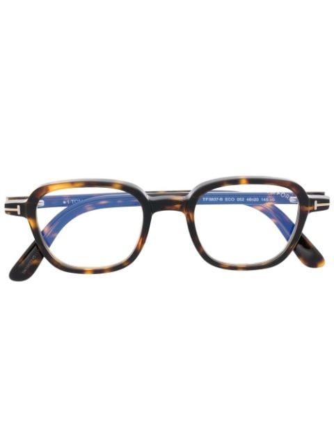 square-frame optical glasses by TOM FORD
