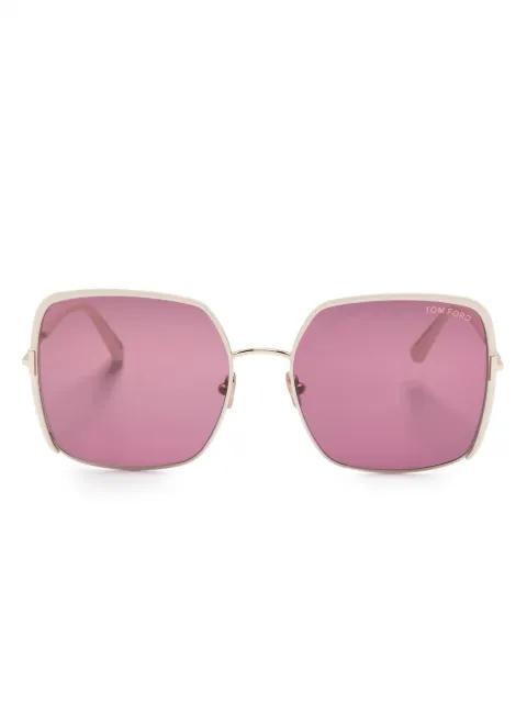 square-frame tinted sunglasses by TOM FORD