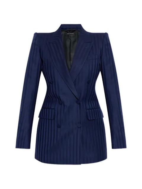 striped double-breasted jacket by TOM FORD