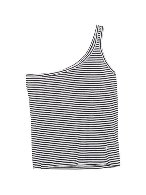 striped one-shoulder top by TOM FORD