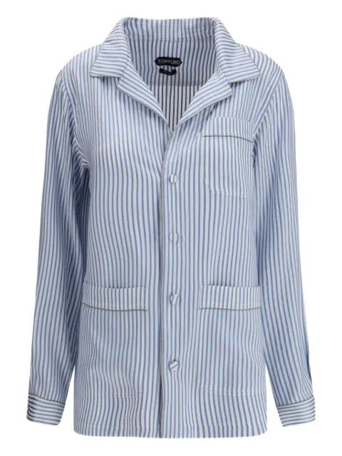 striped silk shirt by TOM FORD