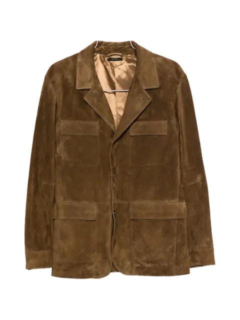 suede military jacket by TOM FORD