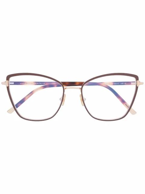 tortoiseshell cat-eye glasses by TOM FORD