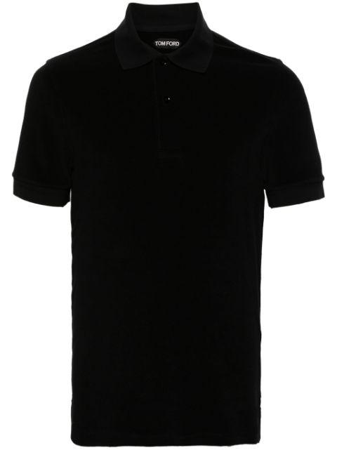 towelling cotton-blend polo shirt by TOM FORD