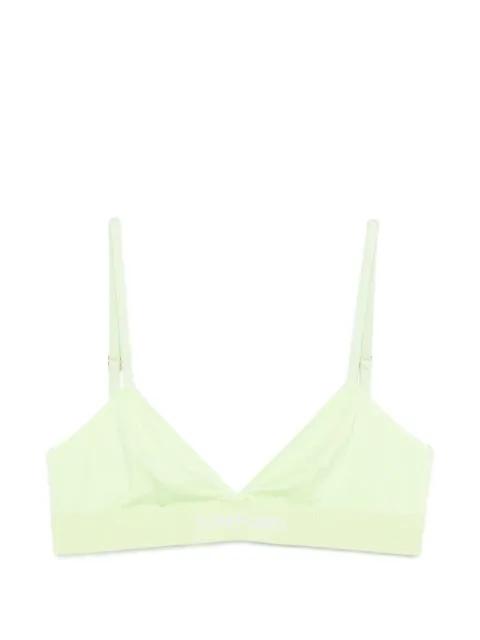 triangle logo-detail bra by TOM FORD