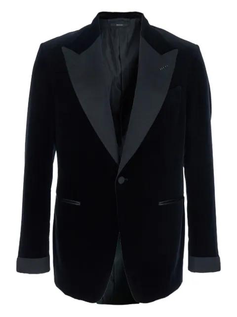 velvet peak-lapel tuxedo dinner jacket by TOM FORD