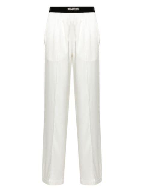 velvet-trim pajama trousers by TOM FORD