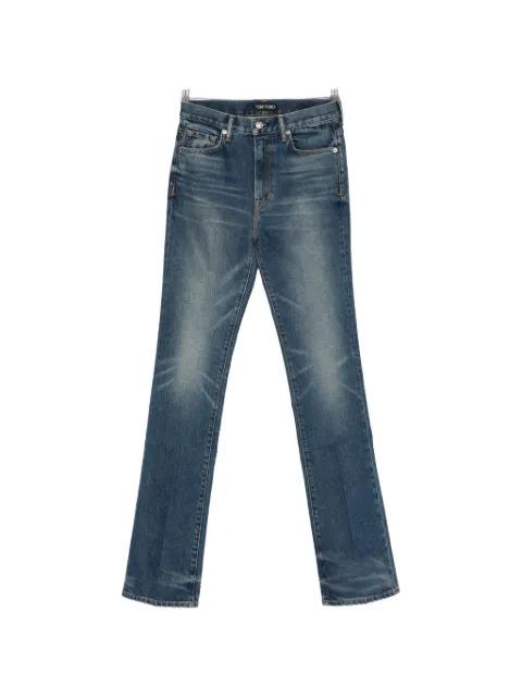 washed indigo trousers by TOM FORD