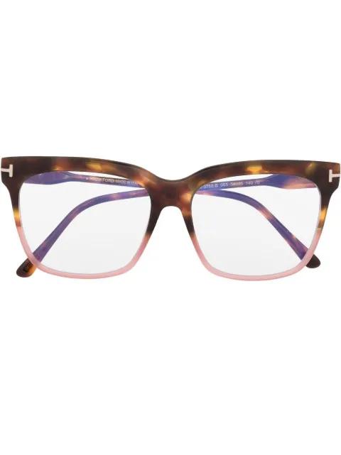 wayfarer-frame glasses by TOM FORD