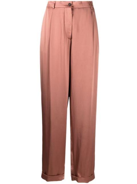 wide-leg satin trousers by TOM FORD