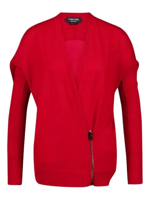 wrap zip-fastening cardigan by TOM FORD