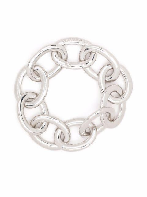 Chunky Link sterling silver bracelet by TOM WOOD