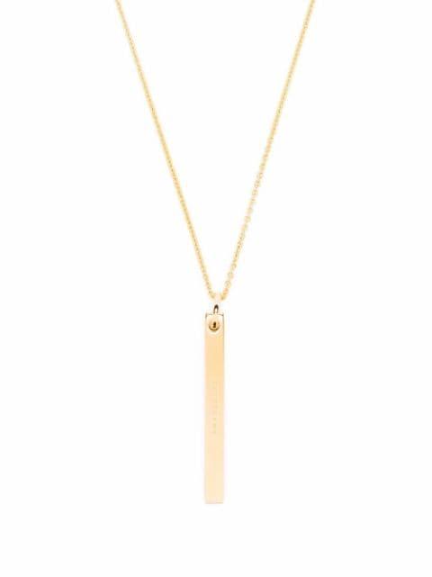 Cube-chain 9kt gold-plated sterling-silver necklace by TOM WOOD