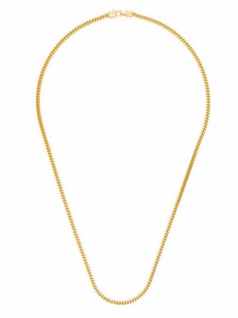 Curb Chain M gold-plated sterling silver necklace by TOM WOOD