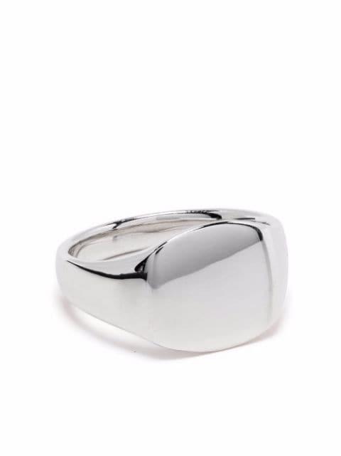 Mini Cushion signet ring by TOM WOOD