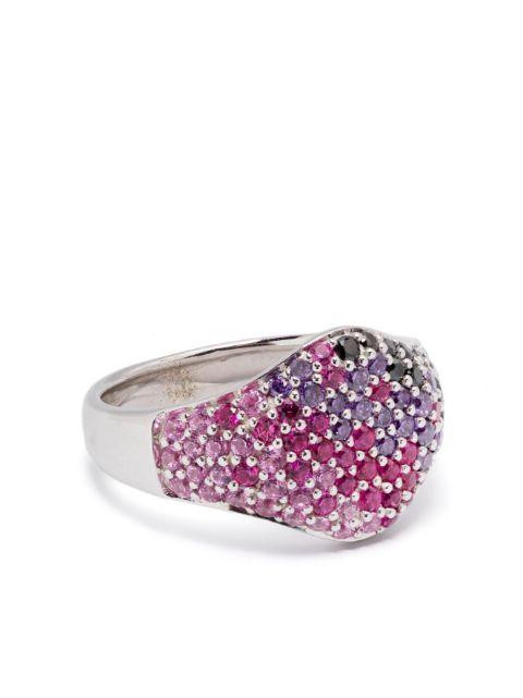 Mini Sunset cocktail ring by TOM WOOD