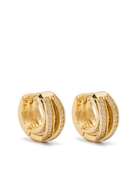Orb huggie earrings by TOM WOOD