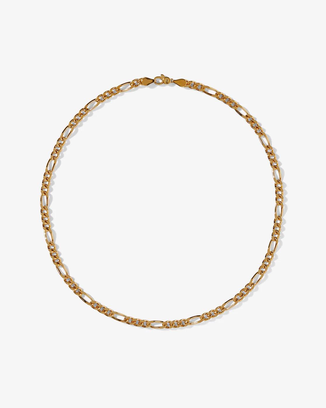 Tom Wood - Bo Chain Thick - (Yellow Gold Plate) by TOM WOOD
