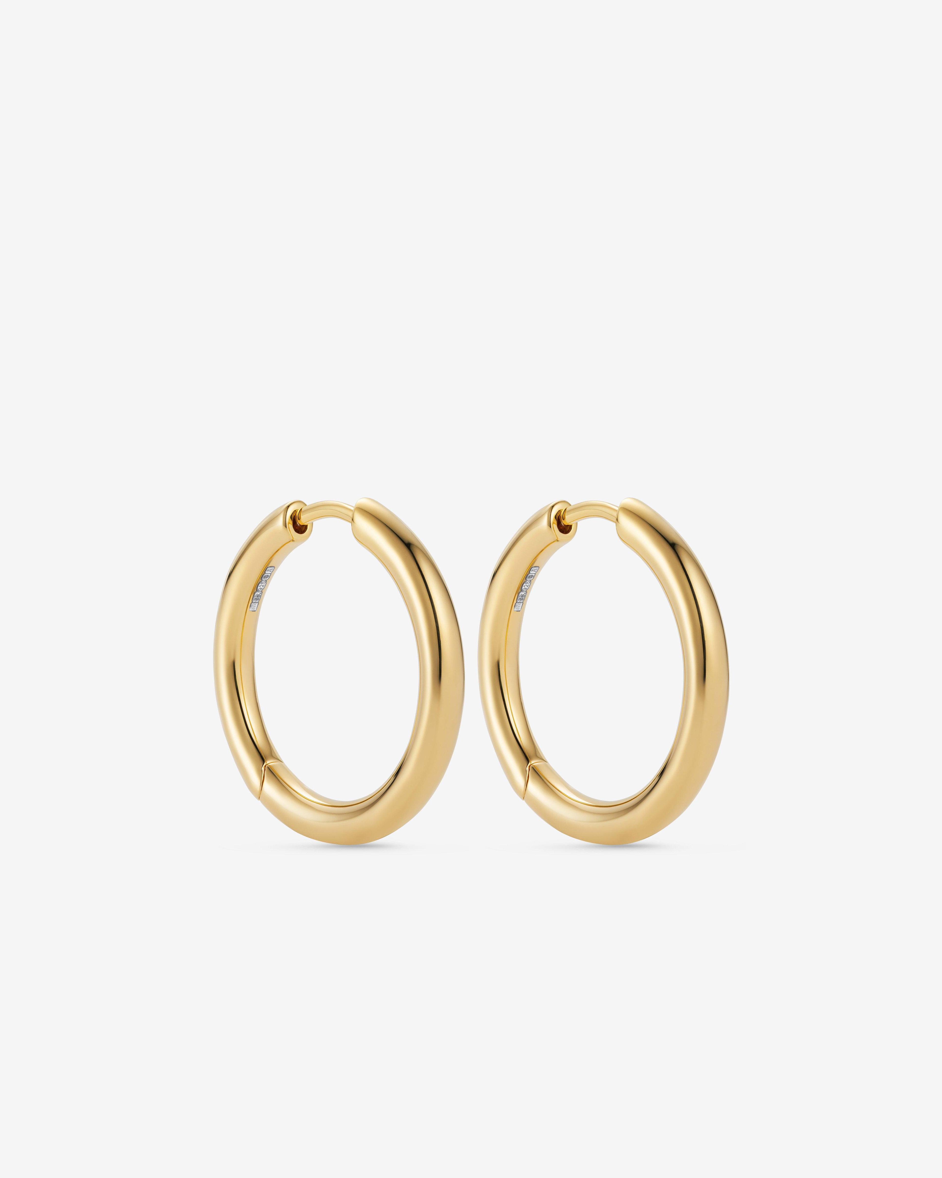 Tom Wood  - Classic Hoops Medium Gold - (Gold) by TOM WOOD