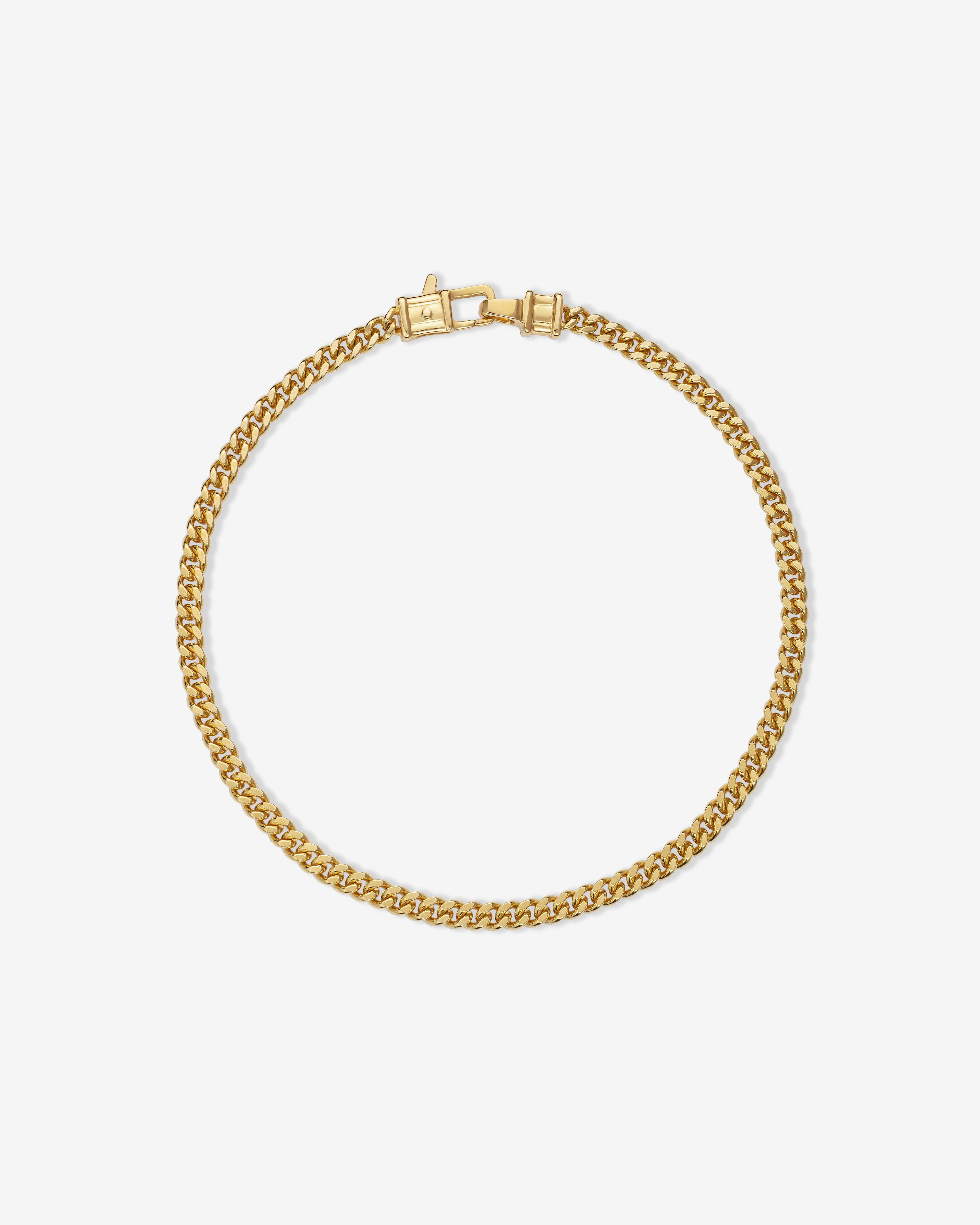 Tom Wood  - Curb Bracelet Gold -  (Yellow Gold) by TOM WOOD