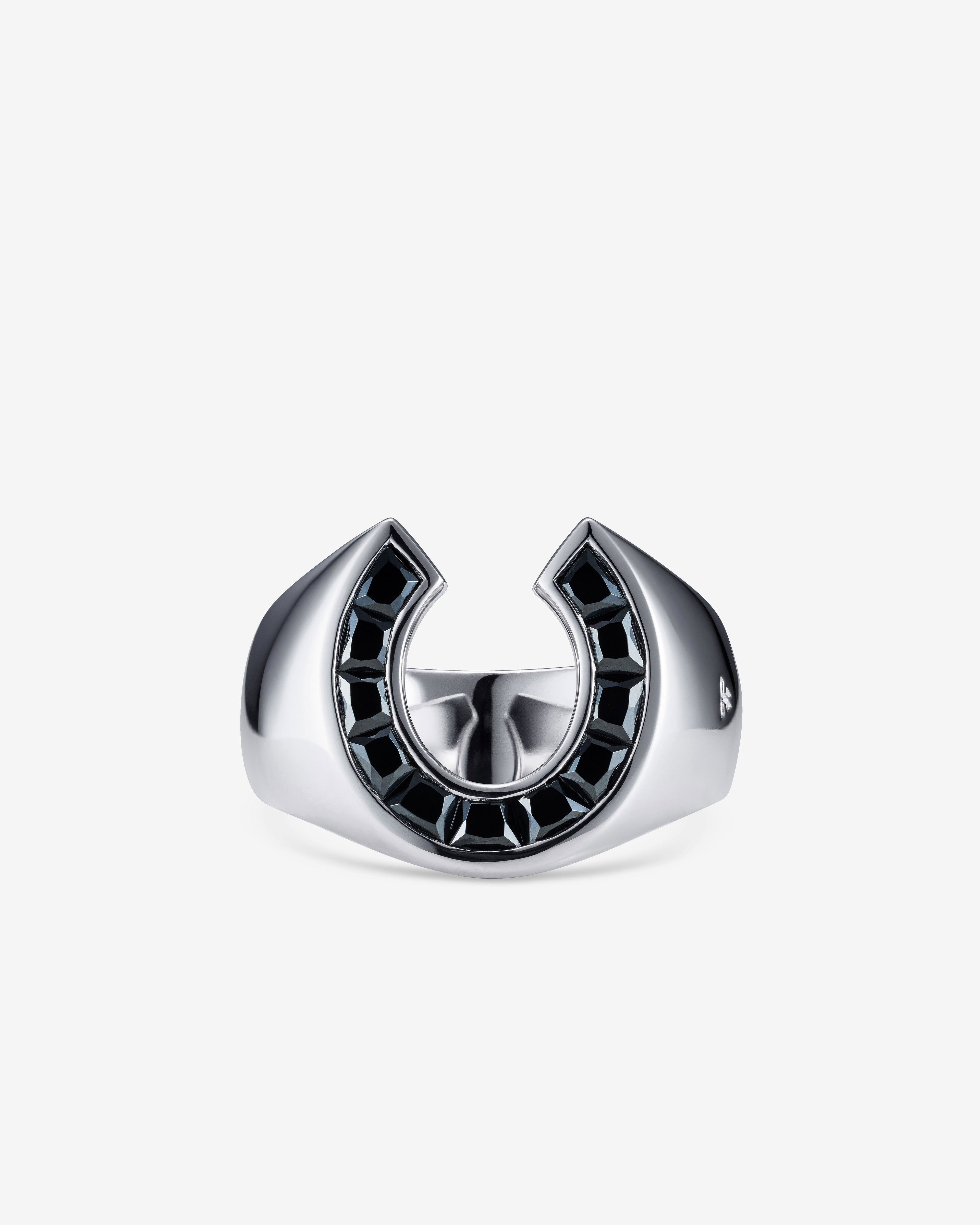 Tom Wood  - Felix Ring Black Spinel -  (Silver) by TOM WOOD