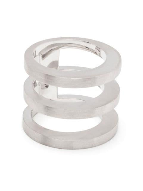 Vault Triple ring by TOM WOOD