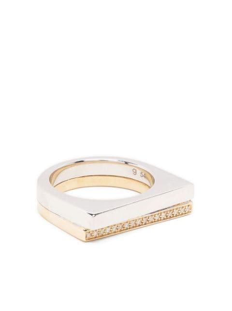 duo embellished rings by TOM WOOD