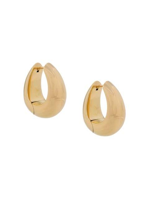 large Ice hoop earrings by TOM WOOD