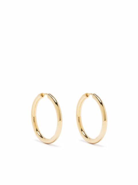 large gold-plated hoop earrings by TOM WOOD