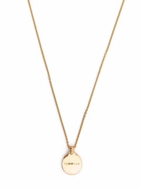 logo pendant necklace by TOM WOOD