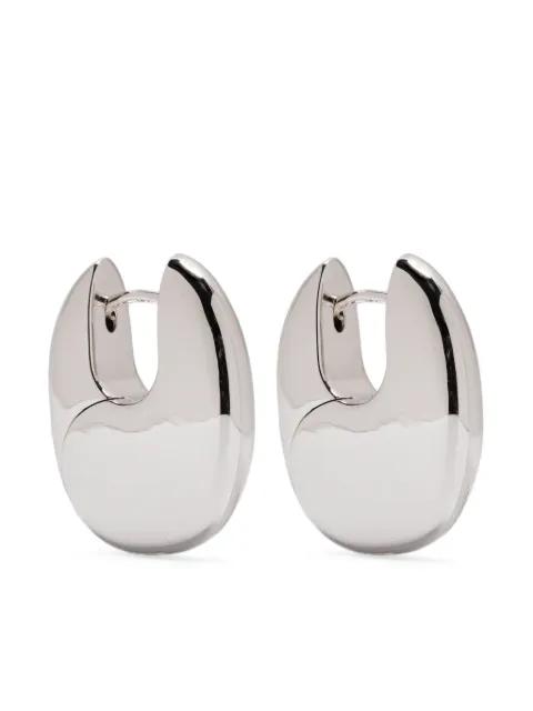 medium Pebble sterling-silver earrings by TOM WOOD