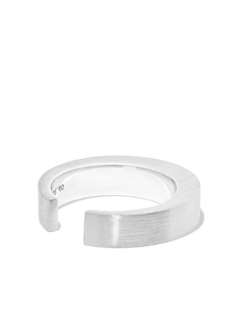 open-front sterling silver ring by TOM WOOD