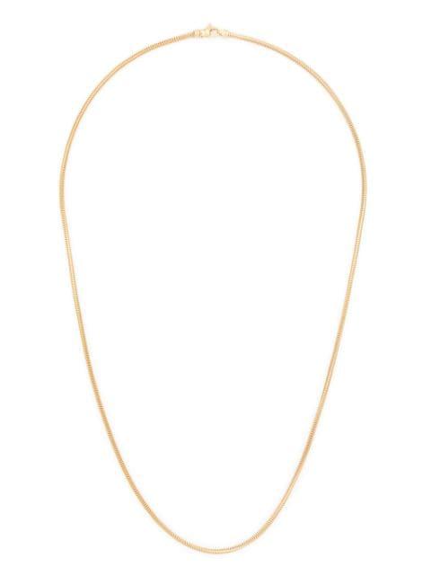 snake-chain silver necklace by TOM WOOD