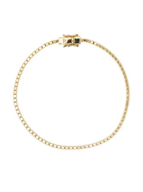 square box-chain bracelet by TOM WOOD