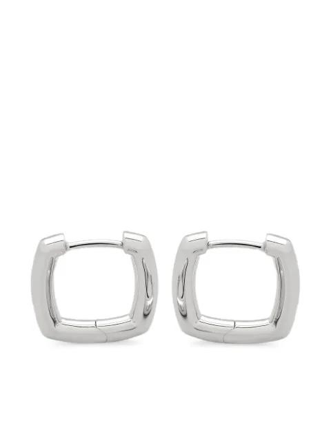square-shape hoop earrings by TOM WOOD