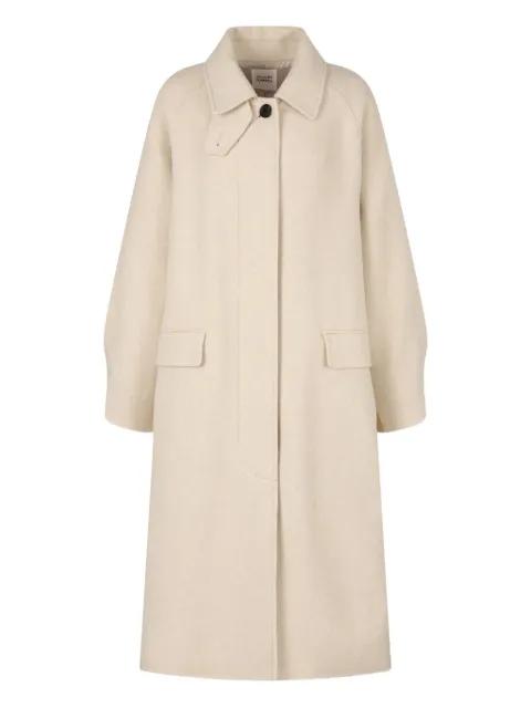 Balmacaan single-breasted coat by TOMBOY