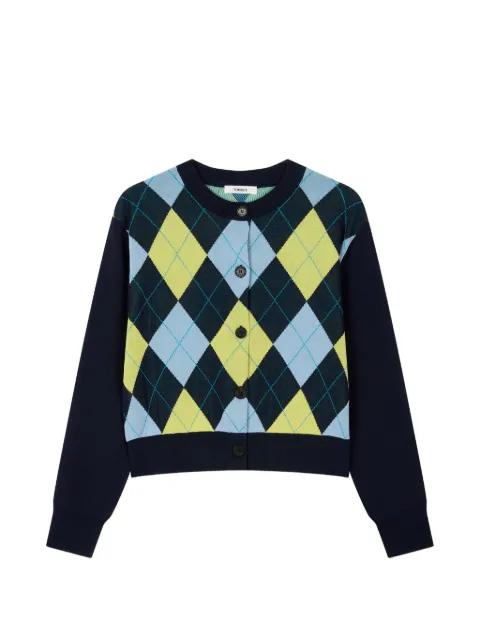 argyle cardigan by TOMBOY