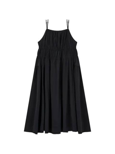 back-ribbon tiered midi dress by TOMBOY