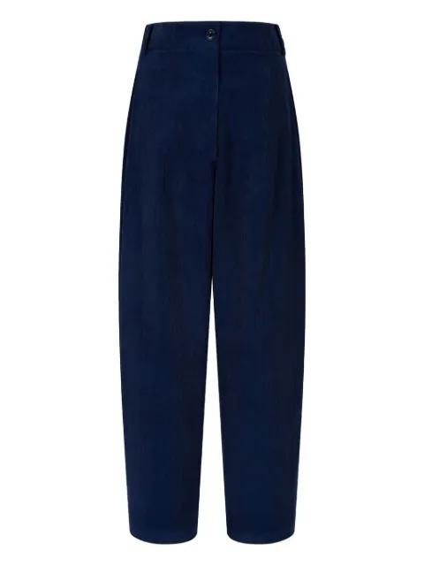 banded-corduroy trousers by TOMBOY