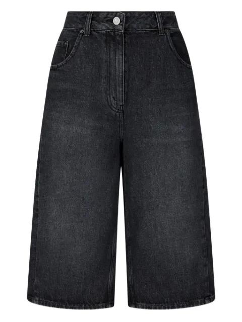 button-fastening denim pants by TOMBOY